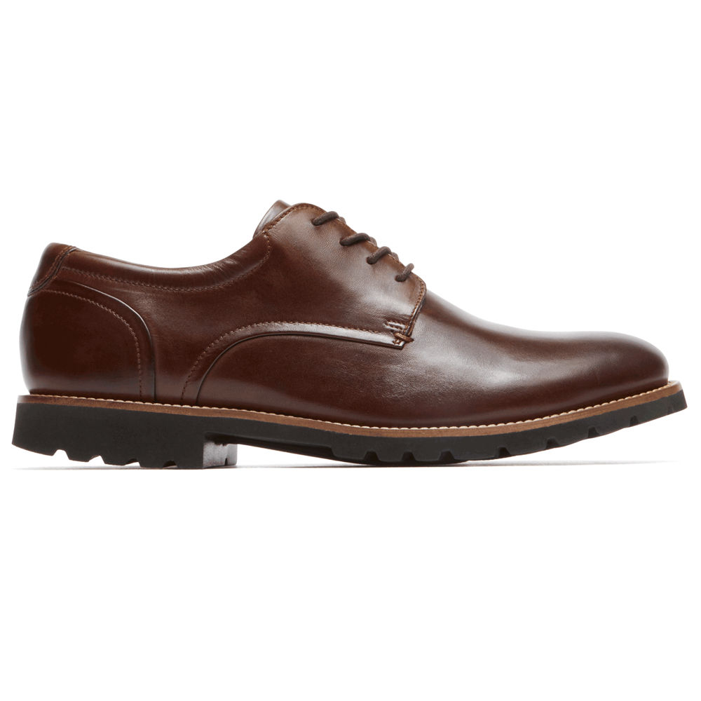 Rockport Singapore Mens Oxfords - Sharp & Ready Colben Brown - JX1406523